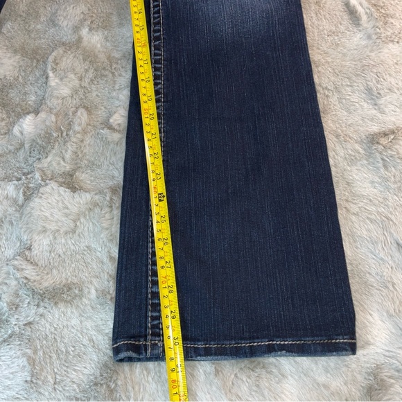 Dark Blue Women's Straight-Leg Jeans - Picture 4 of 8